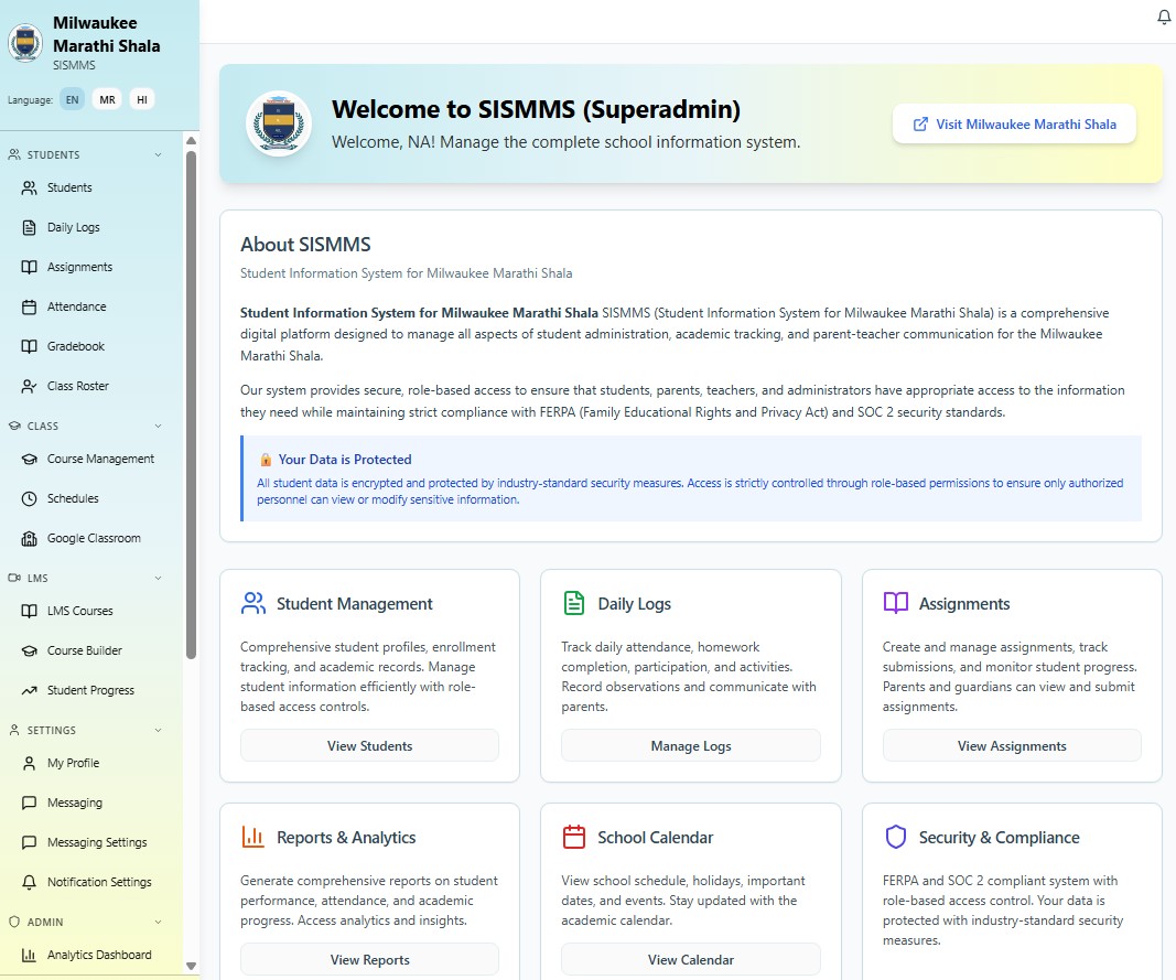 SISLMS Dashboard